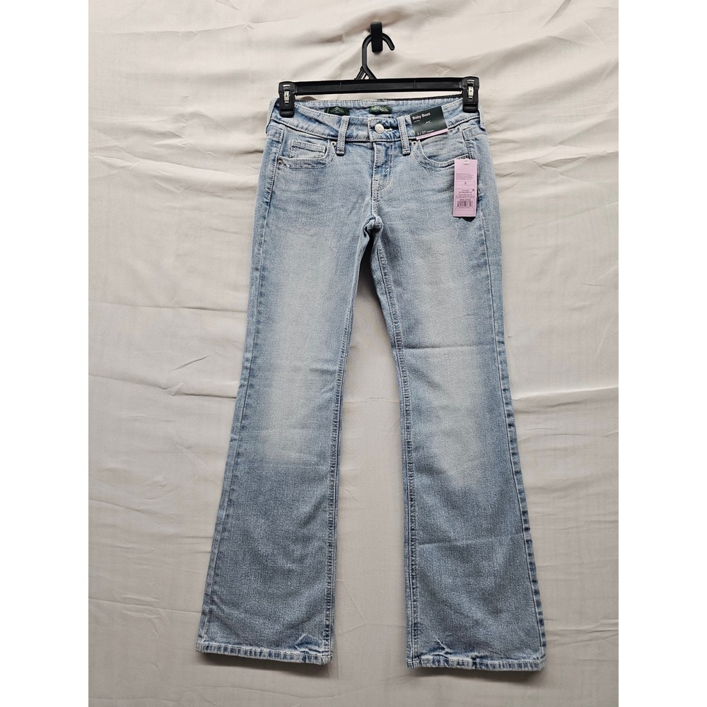 Wild Fable Womens Low Rise Bootcut Jeans Blue Cotton Blend Stretch Size 2